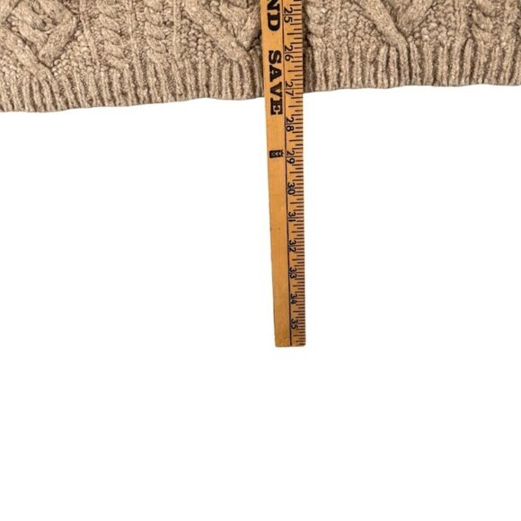 Soft Surroundings Womens 24 Size Cable Knit Boyfriend Sweater Wool Cashmere - Picture 7 of 10